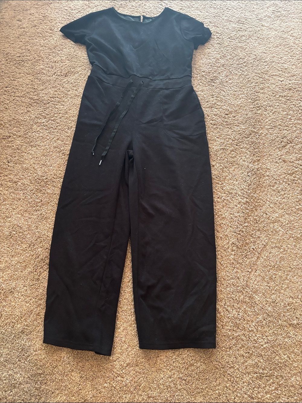 Wide leg one piece pants jumper